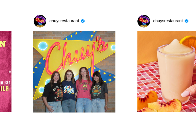 Various Chuy's instagram post examples. Follow Chuy's on instagram!