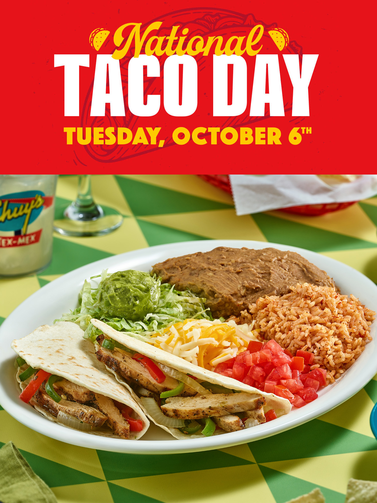 Chuy's National Taco Day on October 6th